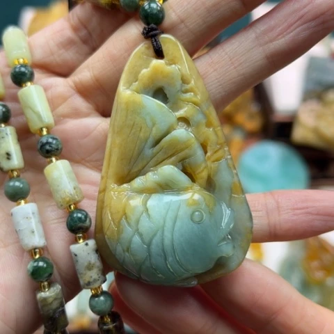 岫玉挂件未镶嵌挂件