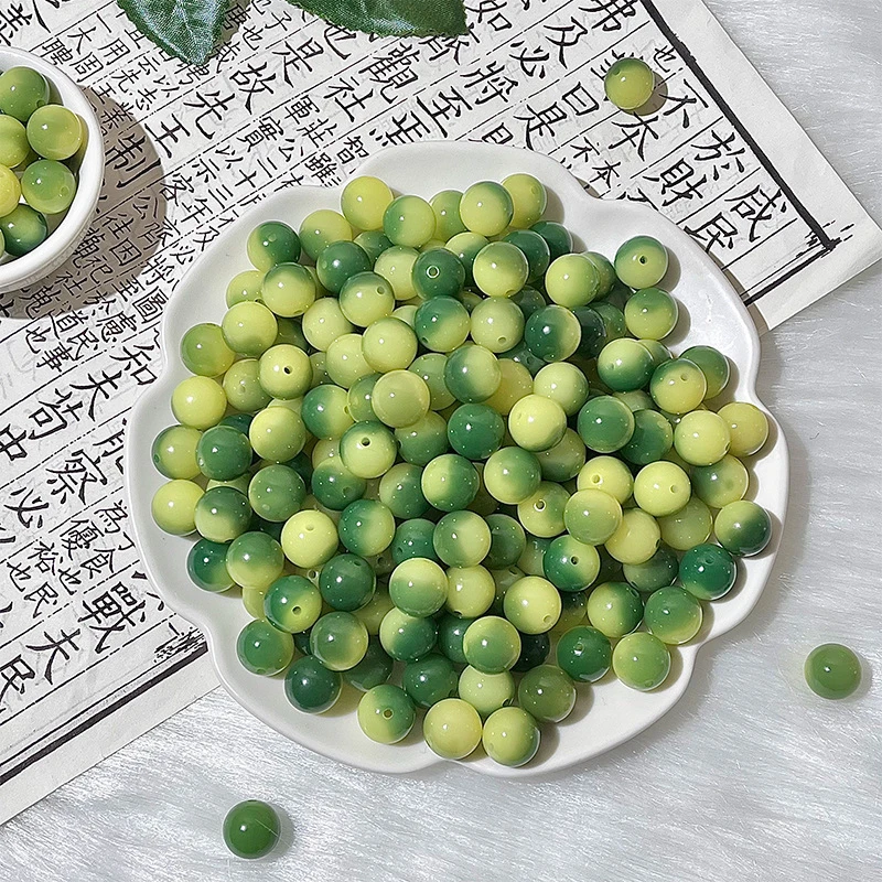 【小青柠】108颗精品高油菩提散珠12mm