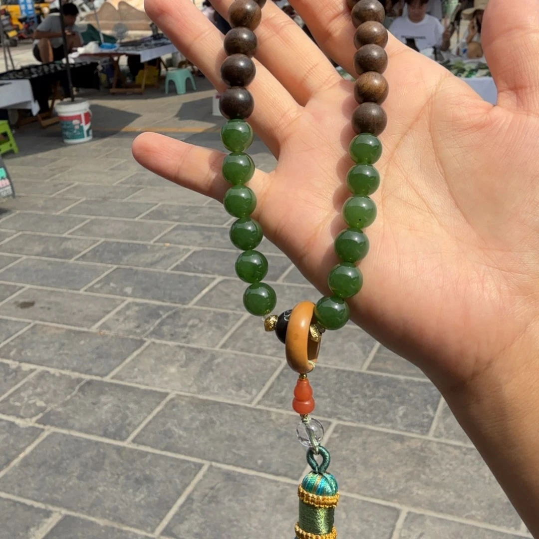 和田玉未镶嵌颈饰碧玉手持门总多样性拍一发一