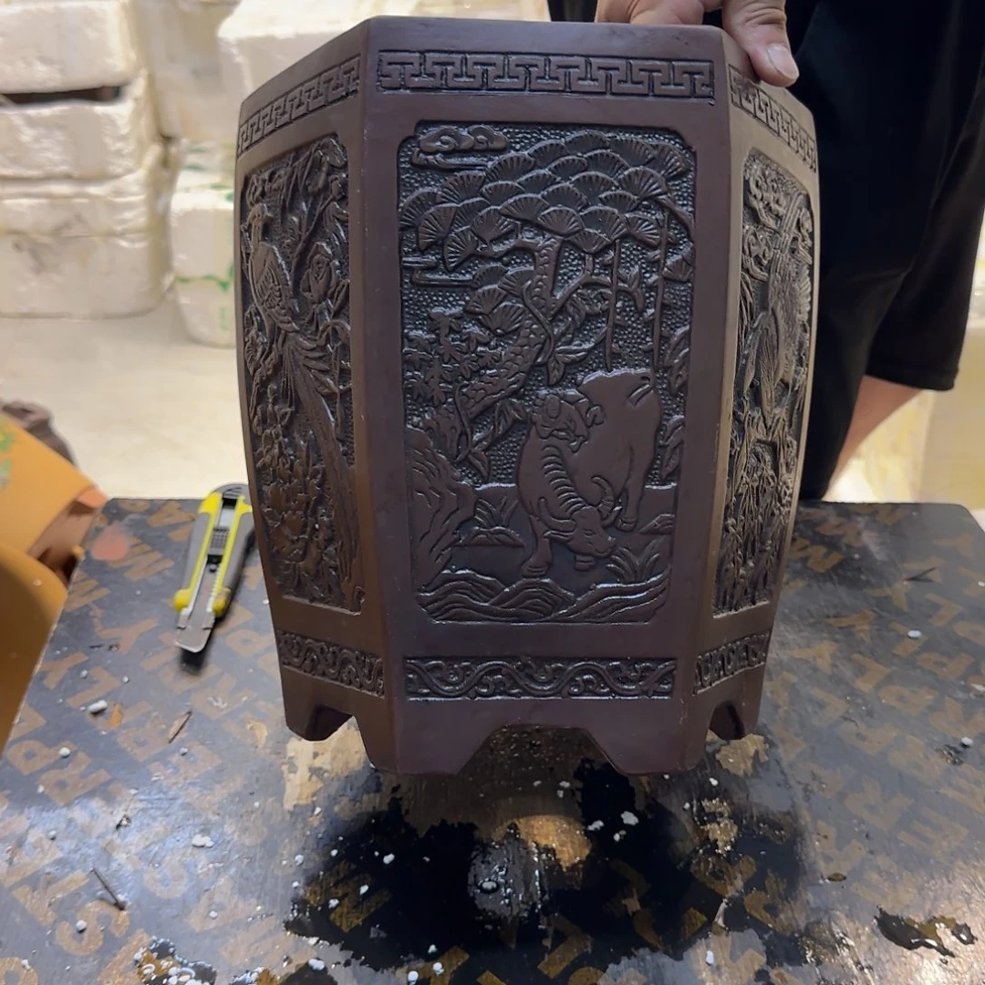 紫砂花盆口径20.25口径