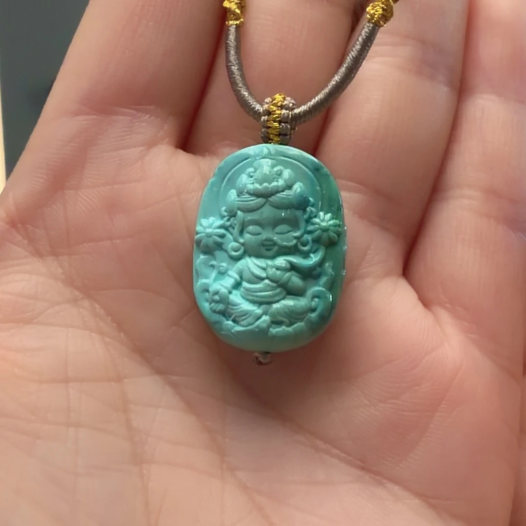 绿松石未镶嵌颈饰