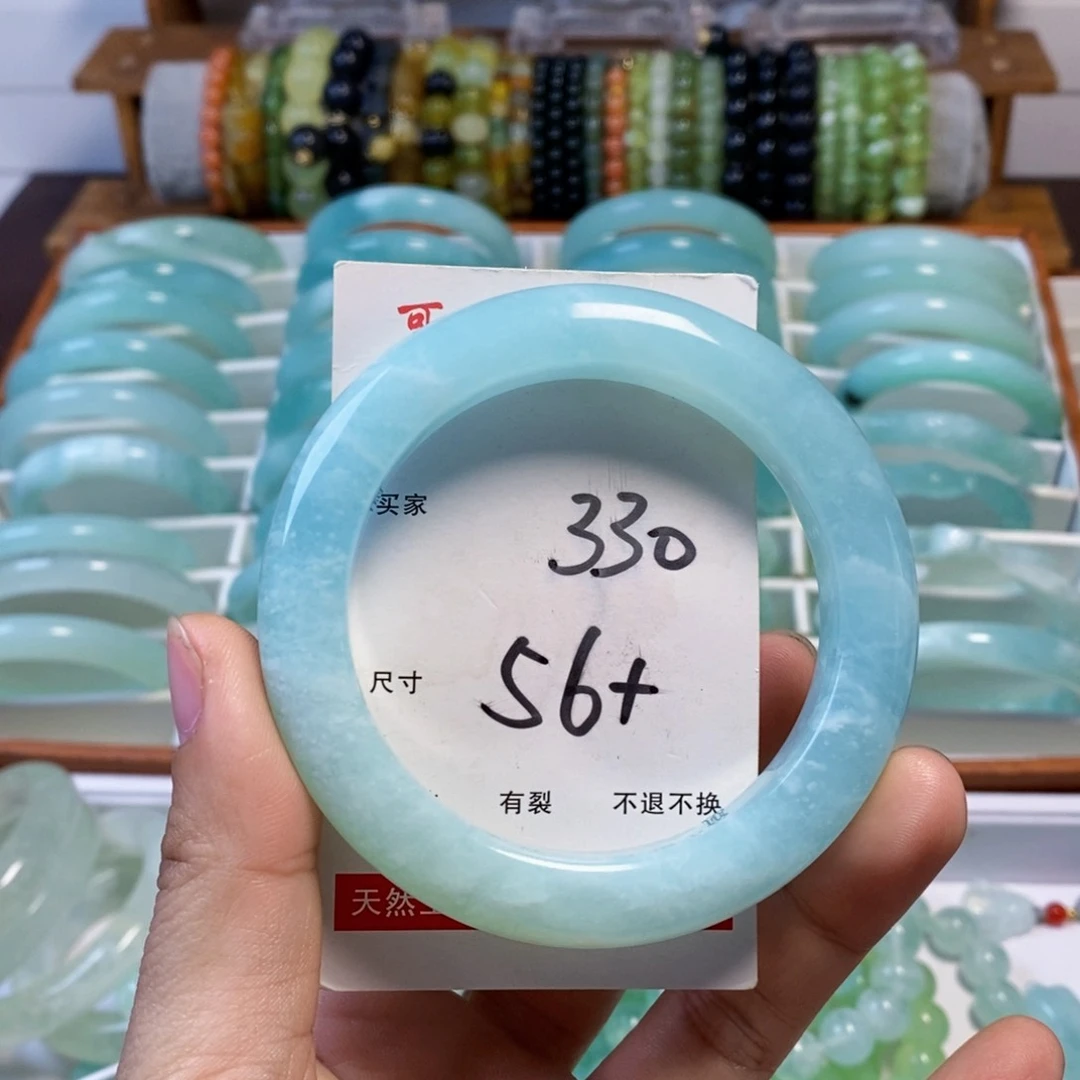 未镶嵌蛇纹石玉手镯