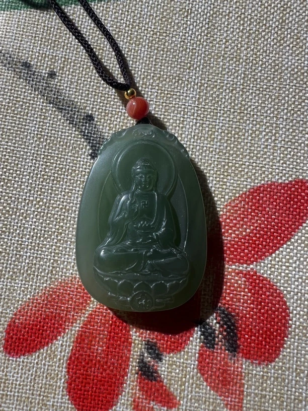 精品和田玉观音g67