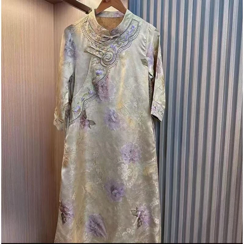 品优-【金苑】2025夏季新款女装中长款连衣裙2025A0093-乔子