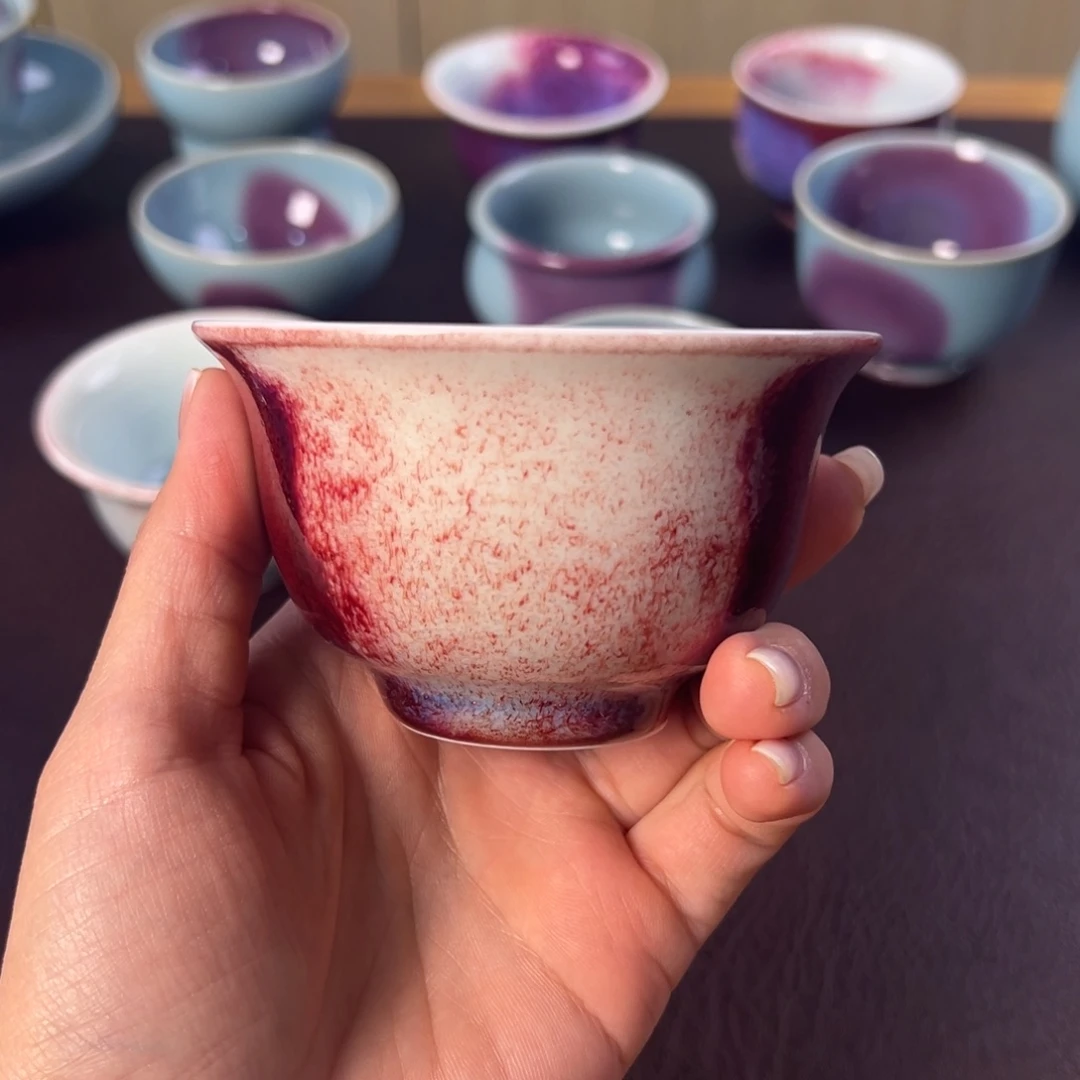 杯钧窑钧红釉 主人杯