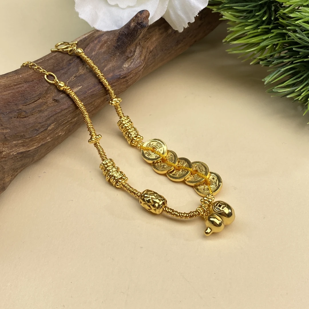 足银银制品 【小北严选】足银五币钱手链11-17H90X301