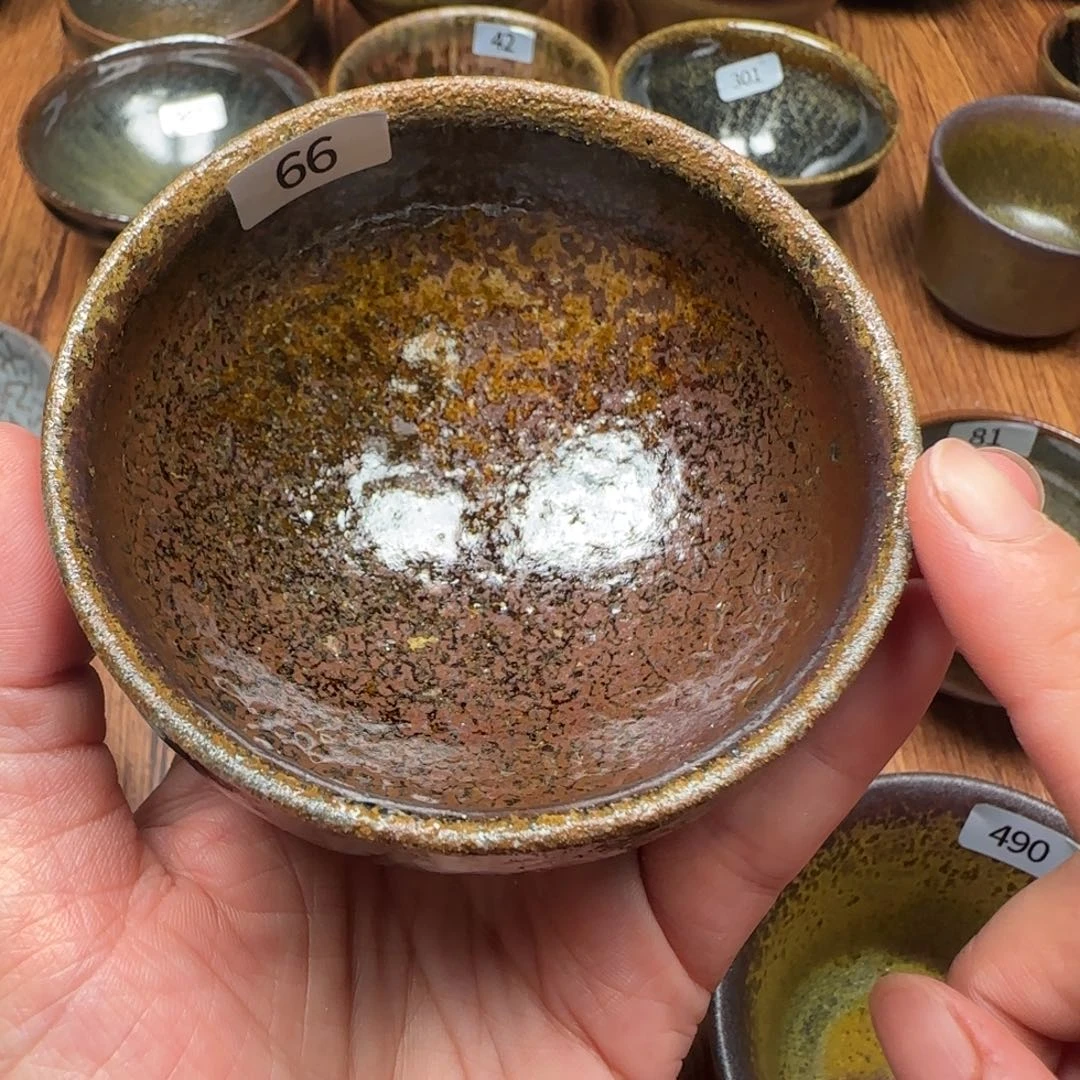 空***执柴烧建盏茶盏茶杯66