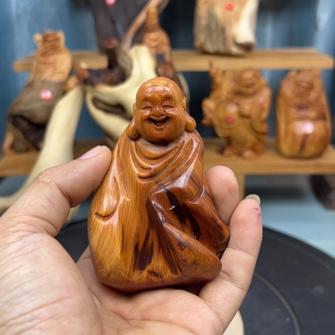 木茶*仔崖柏木摆件手把件