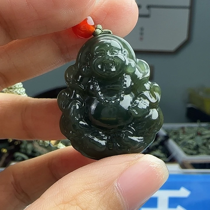 和田玉未镶嵌颈饰30mm