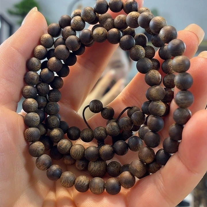 手串沉香沉水浮张勺子6mm多圈16克➕多样性发1