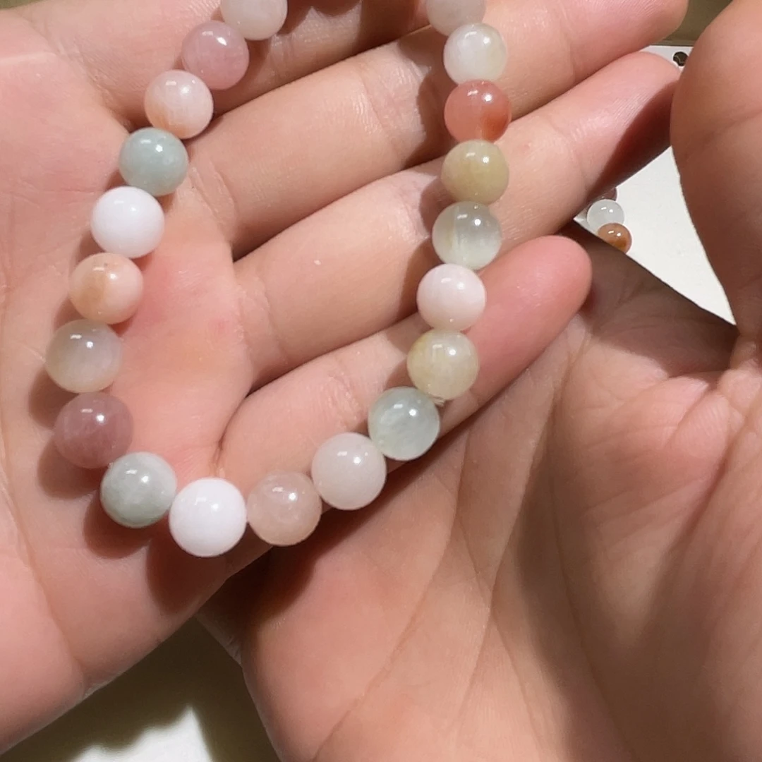 水晶手链未镶嵌彩兔毛