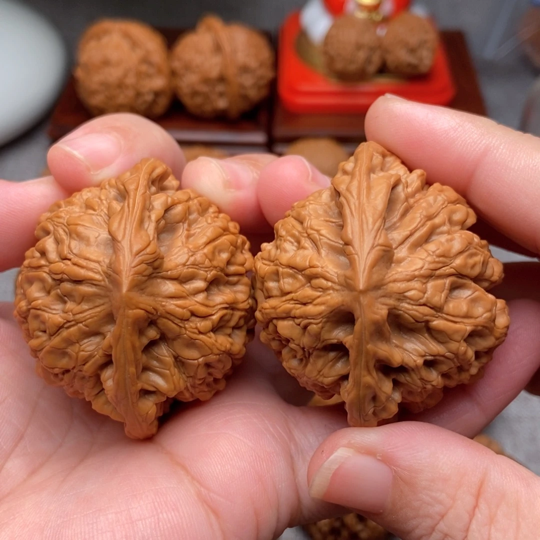 把件文玩核桃49全品毕业麒麟纹官帽