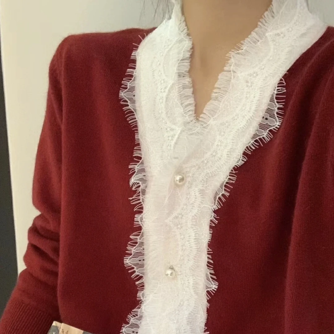 秋季堆堆袖常规款长袖毛针织衫时尚毛衣上衣女装