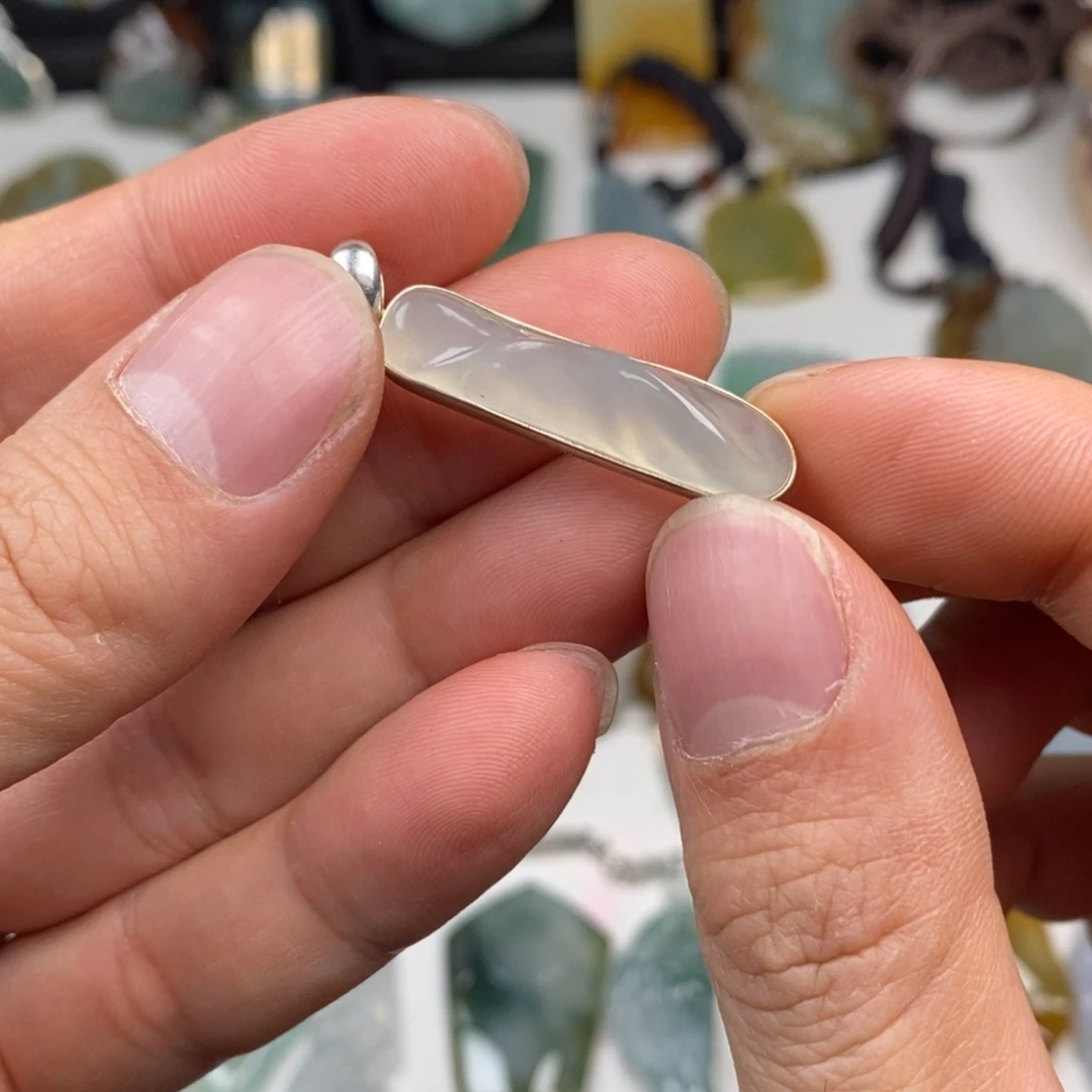 定制翡翠未镶嵌无事牌