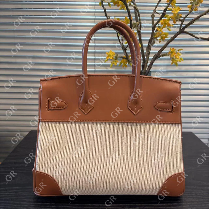 ABDGR【A帆布拼皮BK】进口手工重工经典高版本包包A088