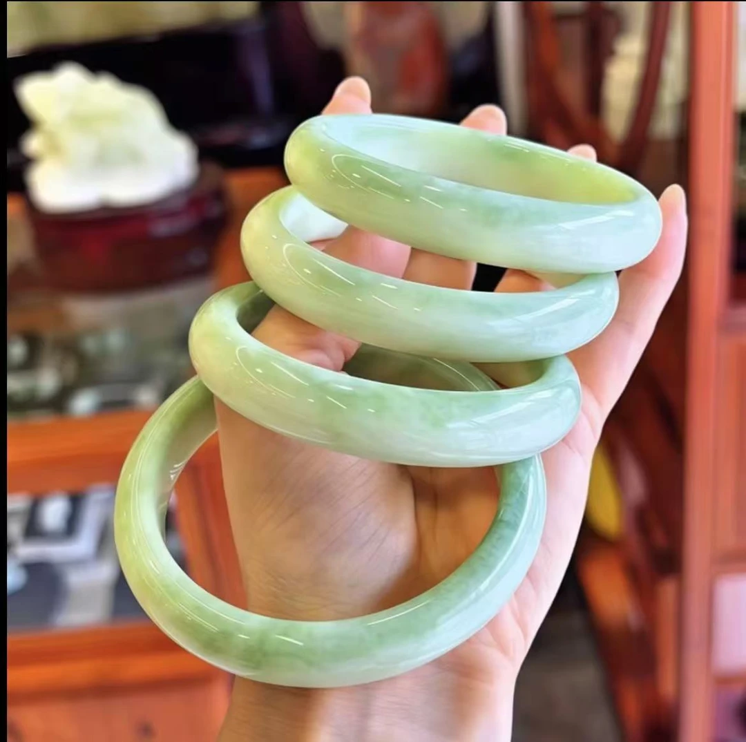 陕西西安 正品蓝田玉 贵妃手镯 摆件复古精美国风（多样性发其一）