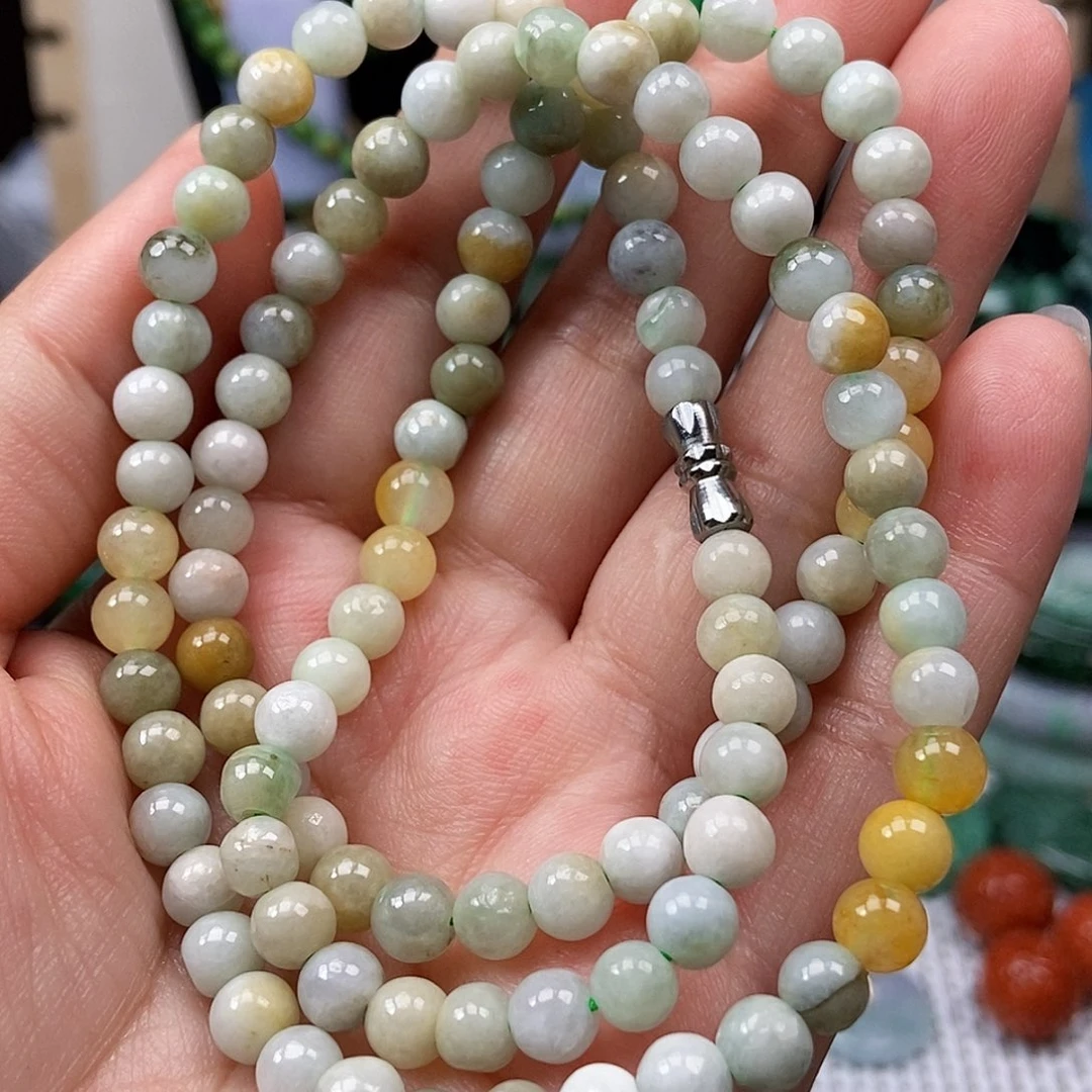 翡翠未镶嵌颈饰翡翠项链