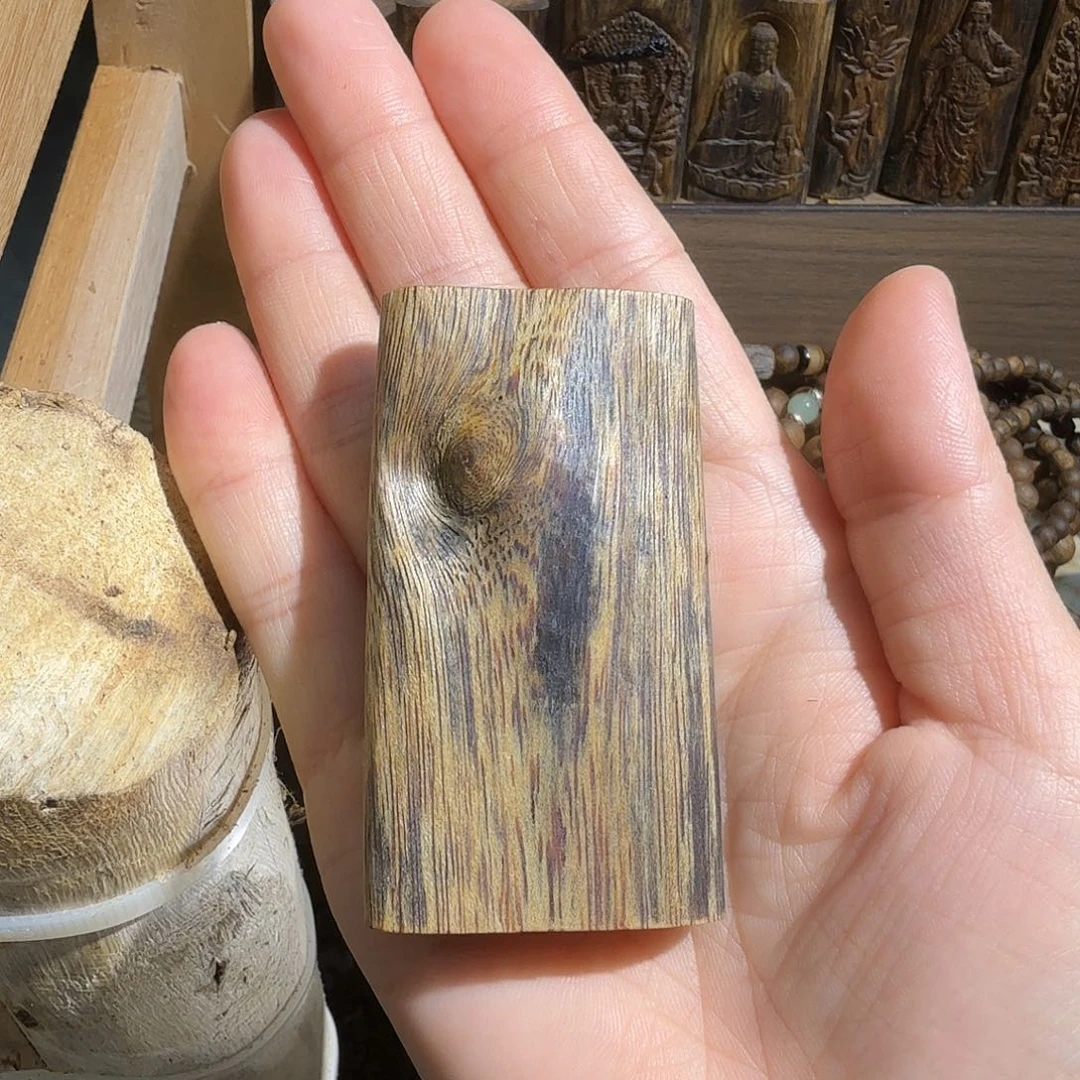 吊坠沉香鱊*虎斑紫棋吊坠素牌17.6克