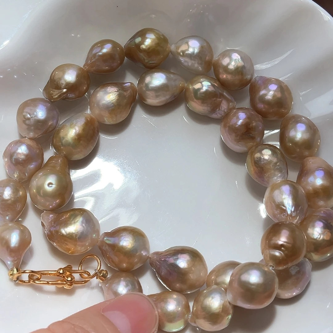 淡水珍珠颈饰银S925镶嵌