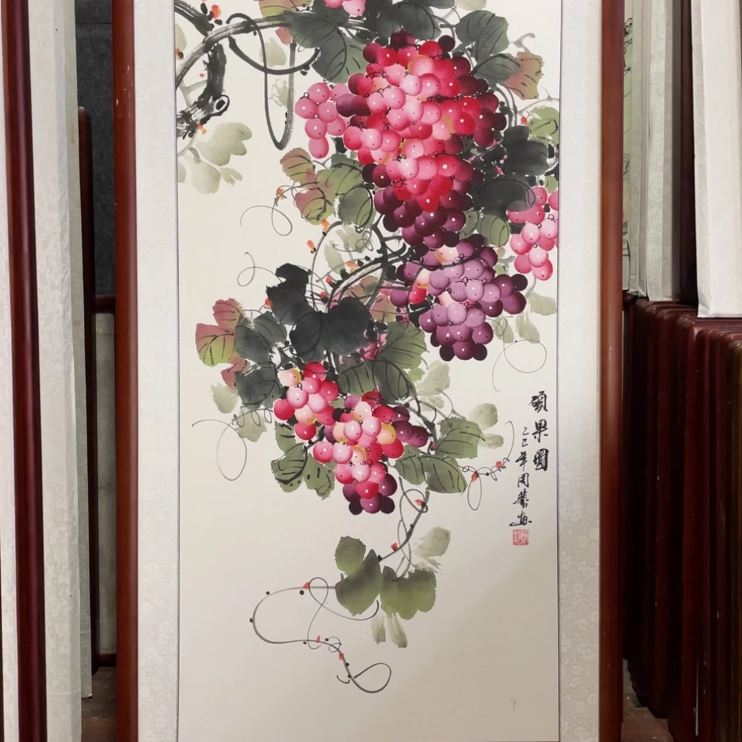 国画带框尺寸63*123厘米