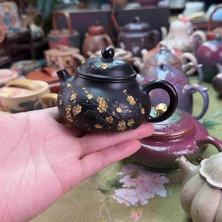 茶壶紫砂梅花容天