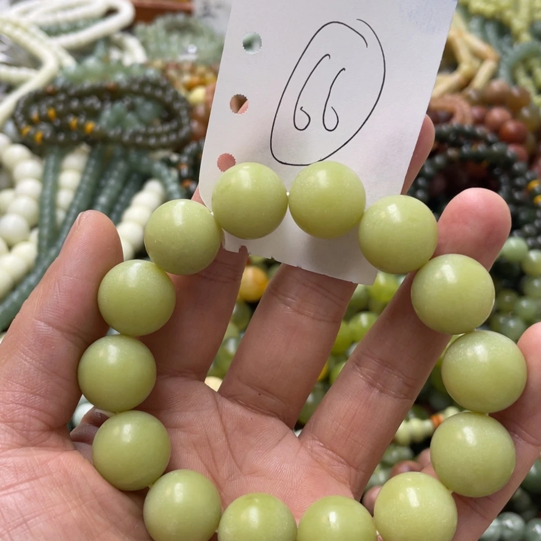 蛇纹石玉手链未镶嵌