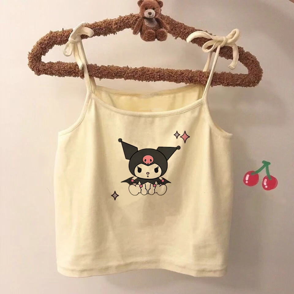 2025新款女童宝宝夏季小吊带儿童背心衣服可爱印花无袖时髦上衣潮