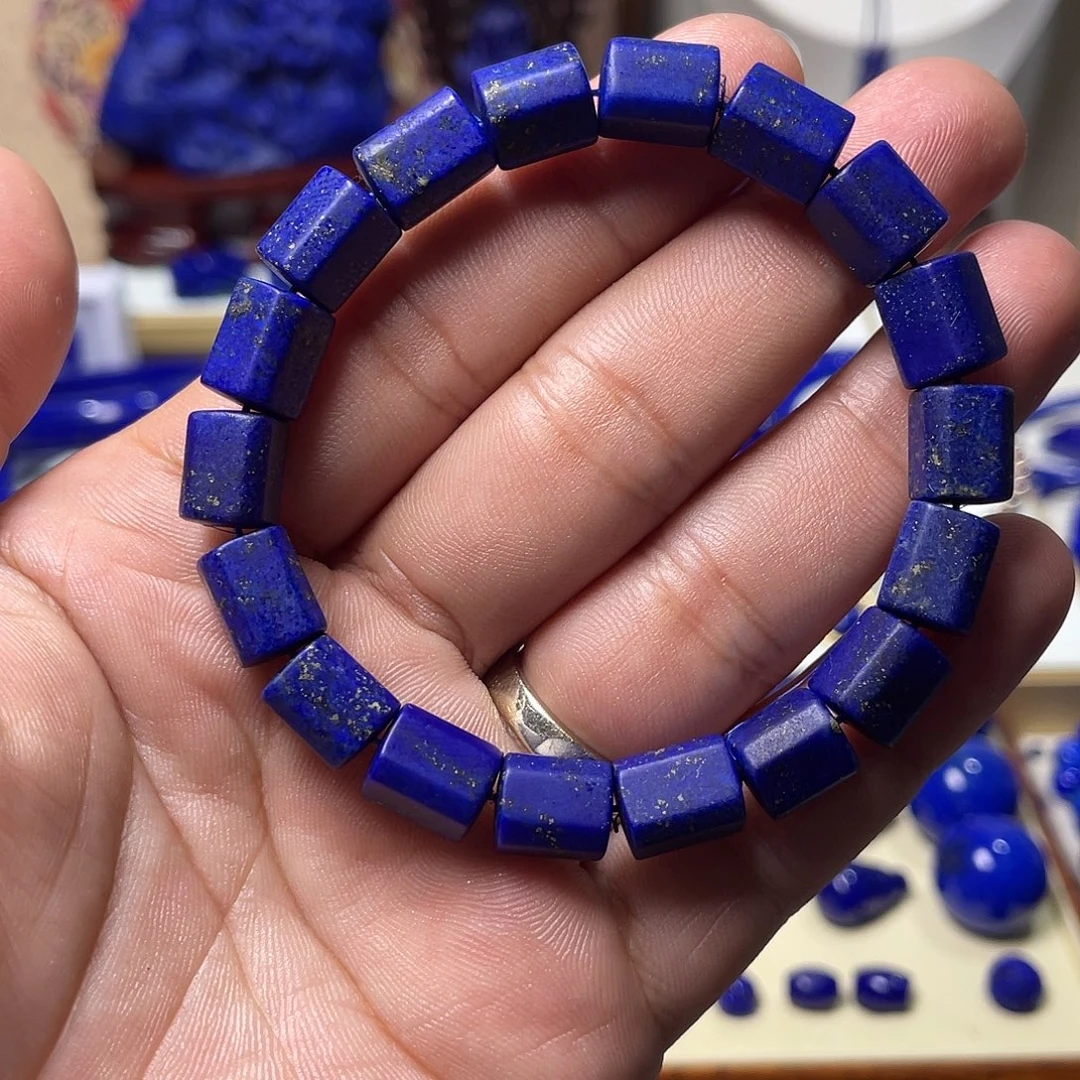 青金石未镶嵌随型8mm手串