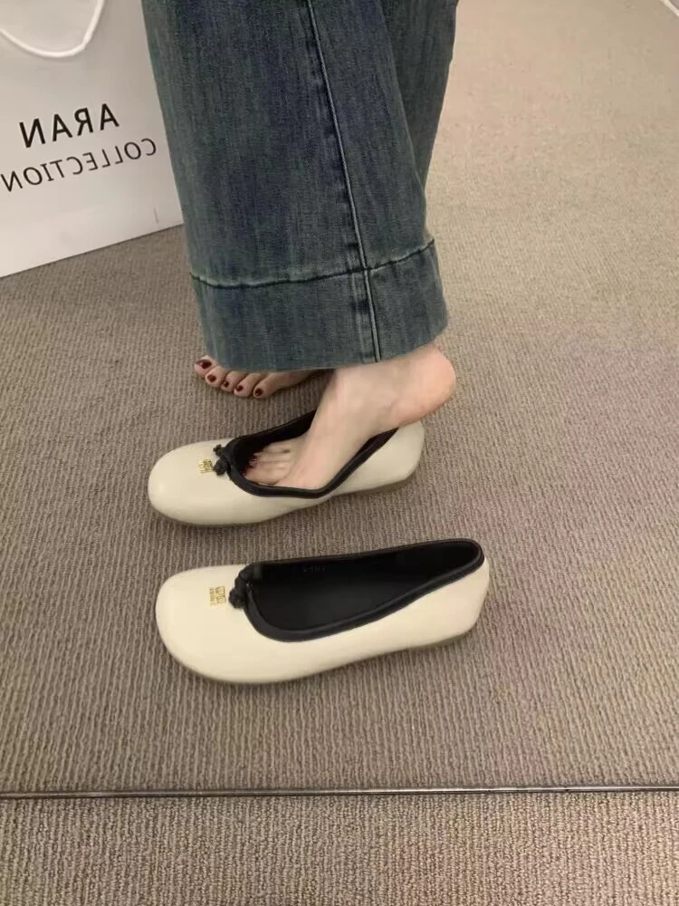 2618-1新款浅口低跟女单鞋柔软舒适圆头软底平底鞋单鞋