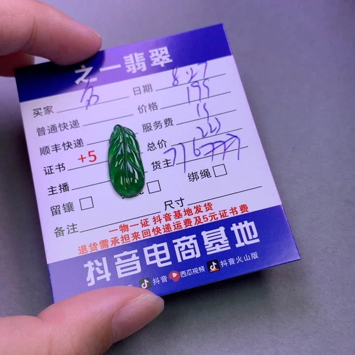 颈饰未镶嵌翡翠名**饰