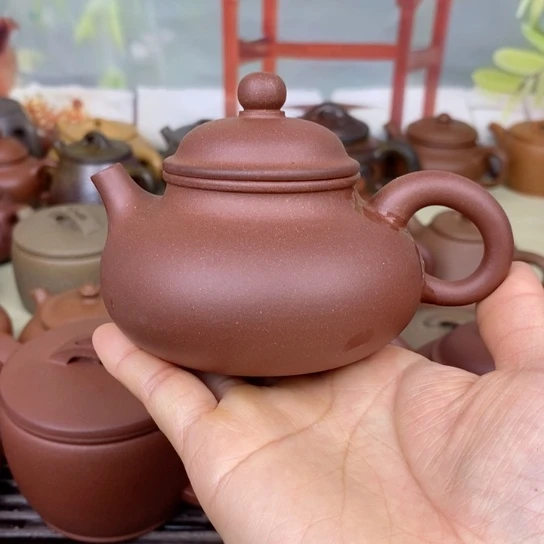 紫砂茶壶风釉150ccccc羊角山紫泥