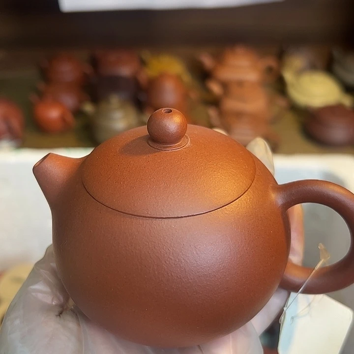 紫砂茶壶宜兴紫砂壶红皮龙210