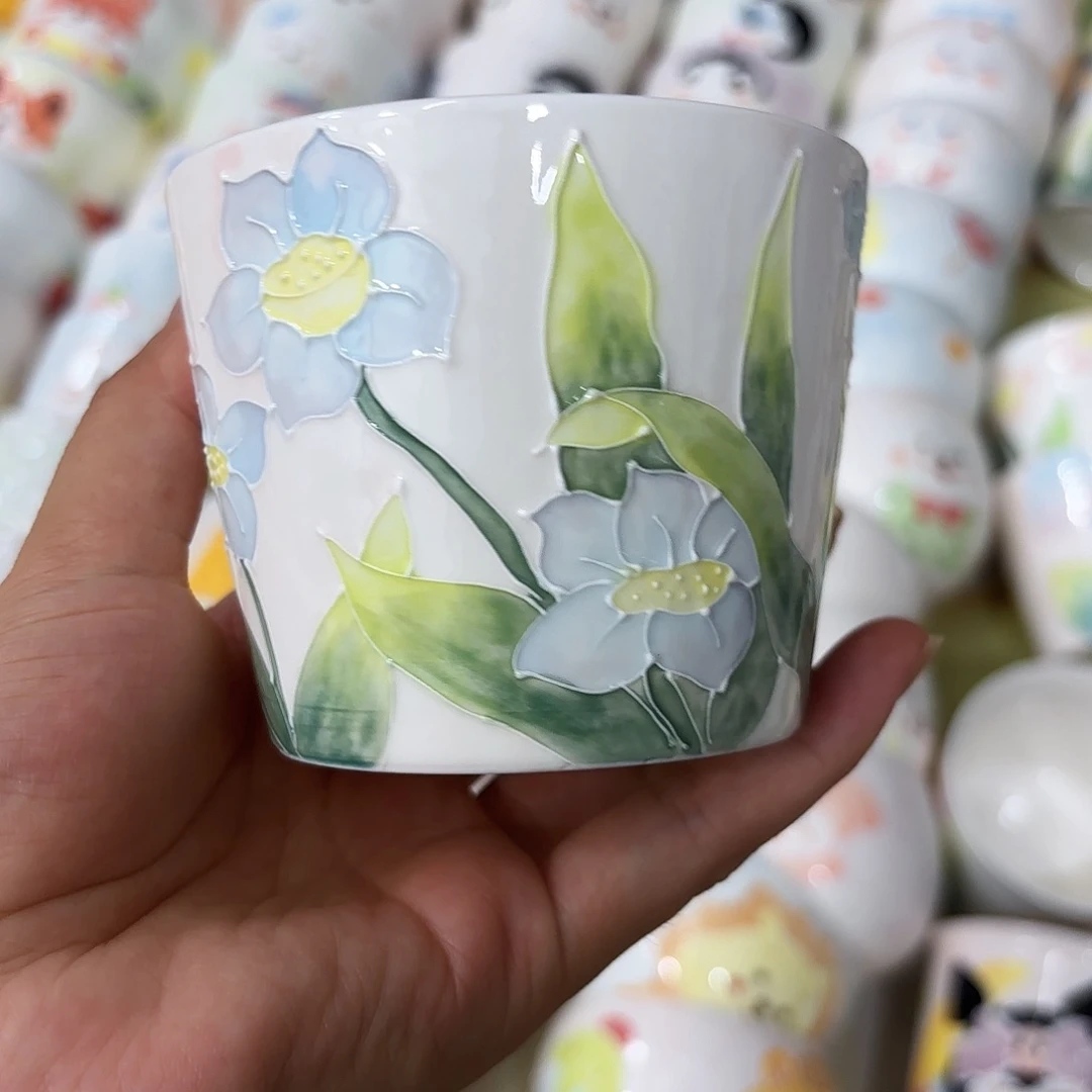 手绘创意高温釉下彩陶瓷