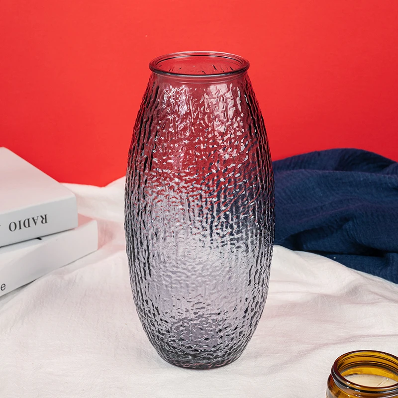 L416 菩提灰色花瓶插花器轻奢家居装饰摆件玄关客厅装饰品水培