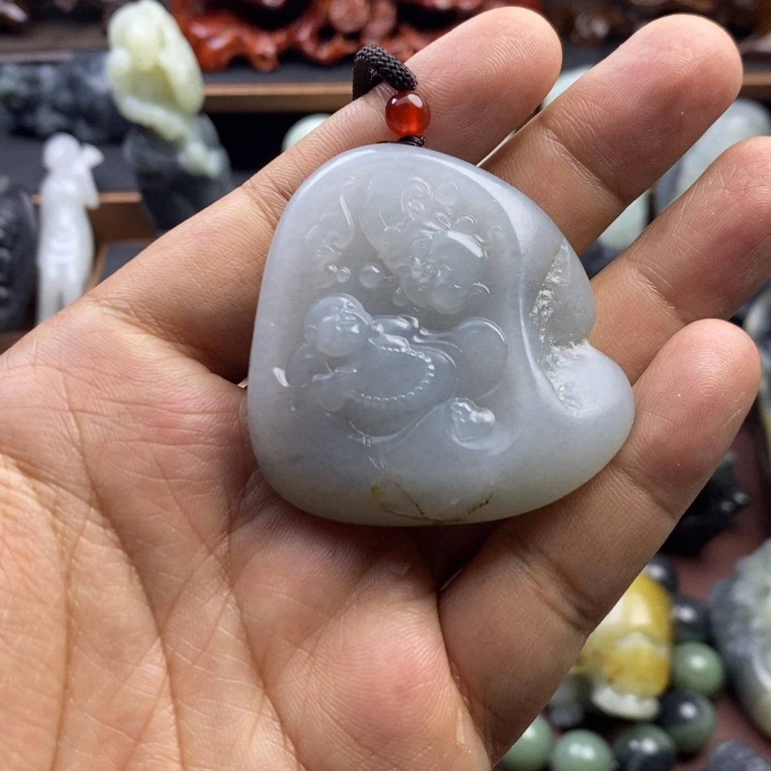 和田玉未镶嵌挂件
