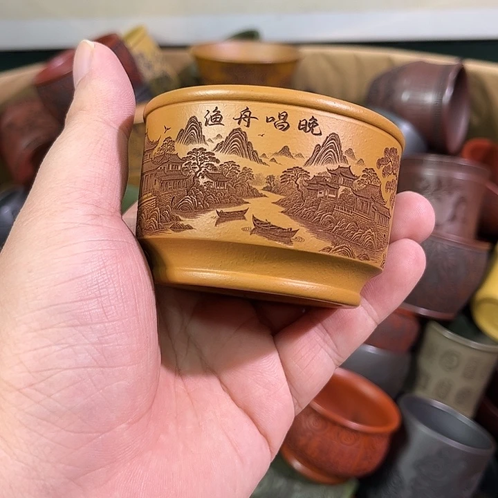 茶杯紫砂全手工紫砂主人杯