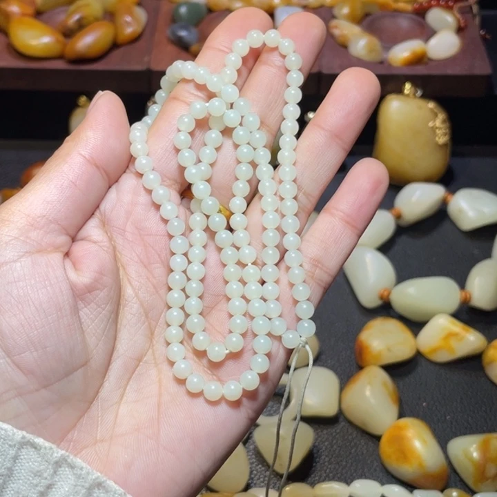 和田玉未镶嵌手链