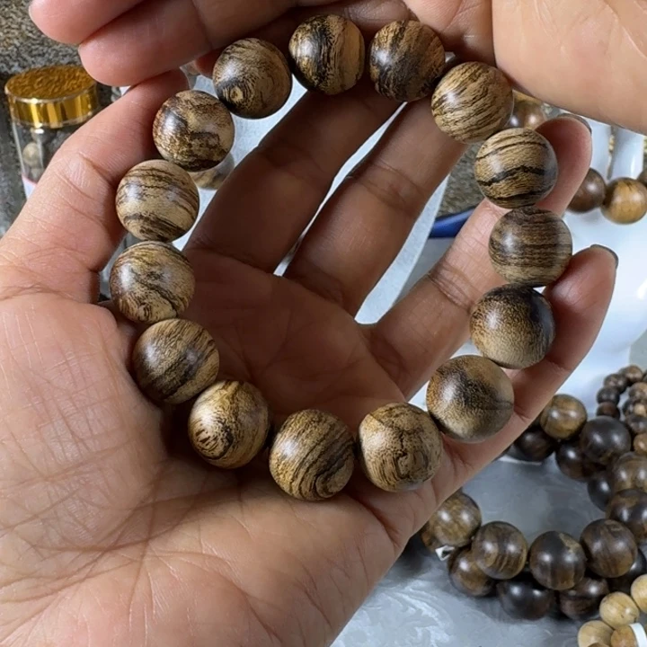 手串沉香影**剪达拉干虎纹瘤