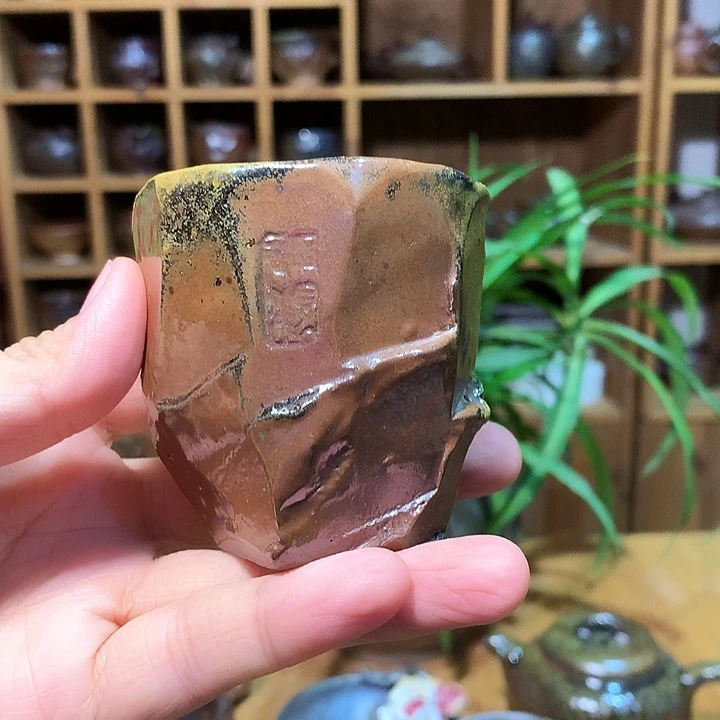 杯小艺柴烧杯一个