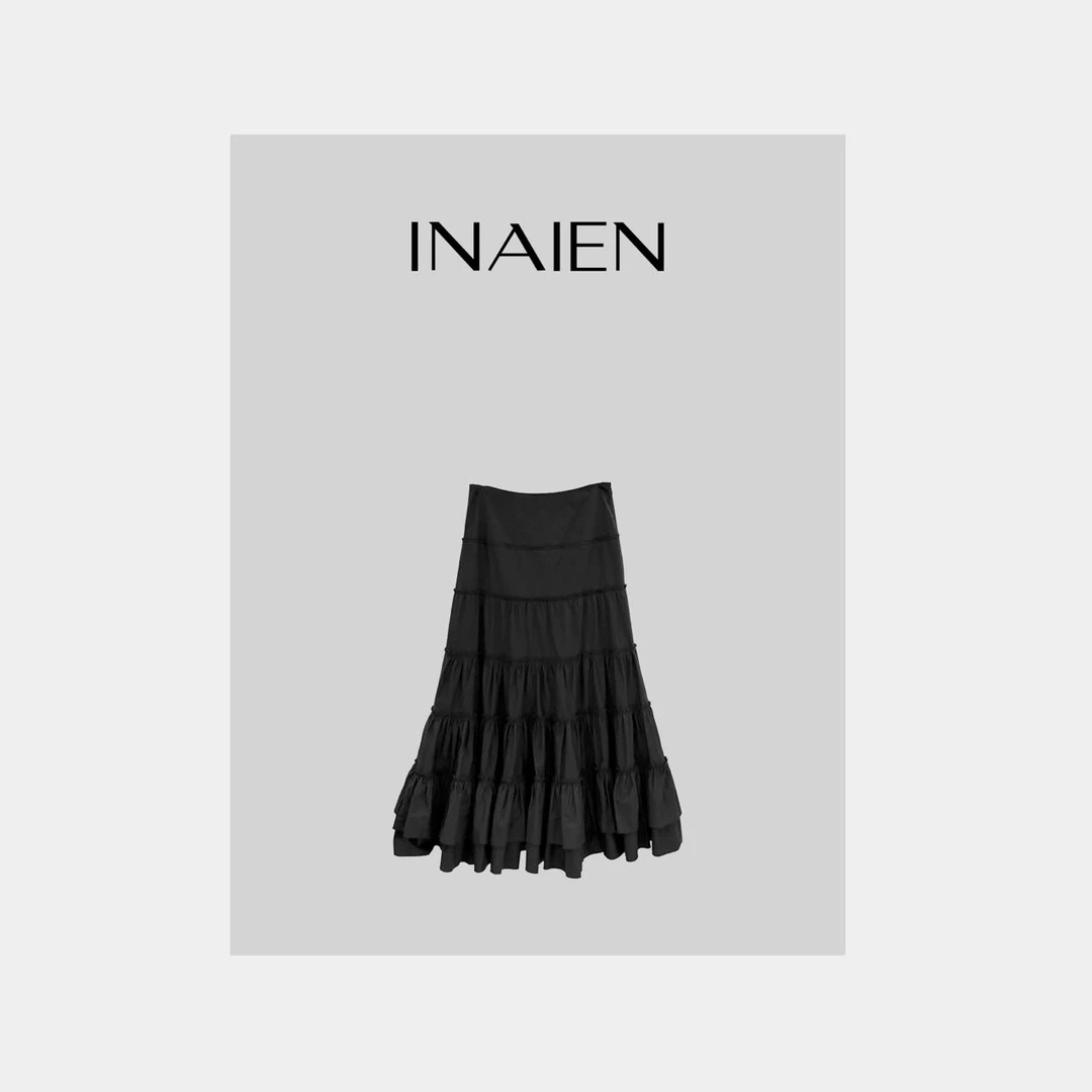 【INAIEN】线上款  超重工扭褶半身裙 N5893