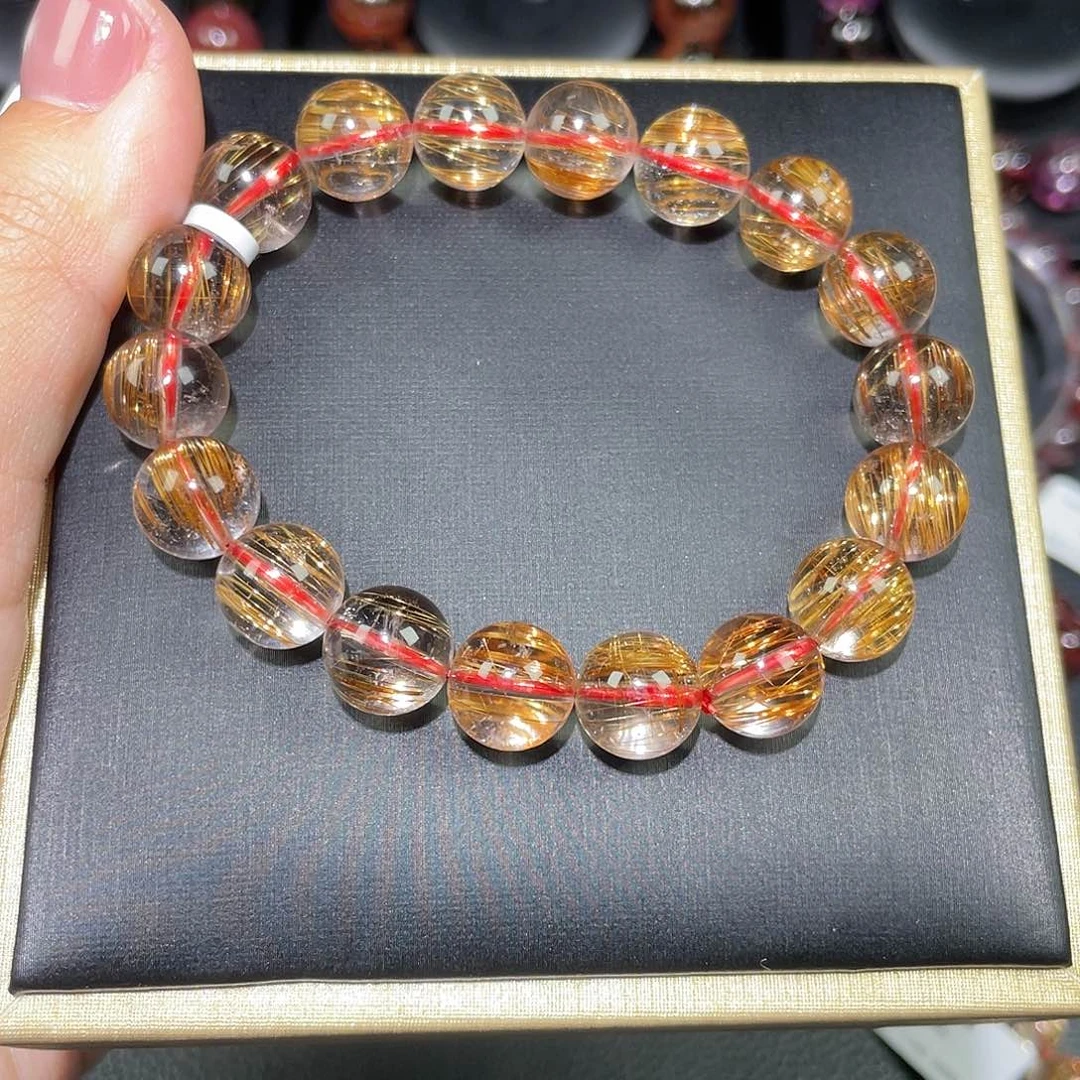 水晶发晶手链A11未镶嵌