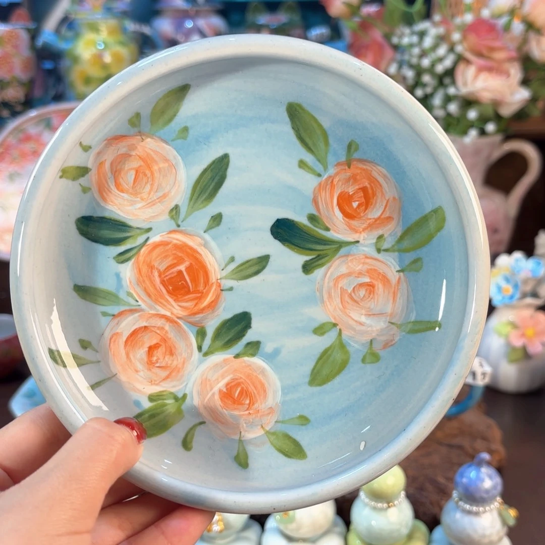 景德镇手绘高温釉下彩陶瓷茶具