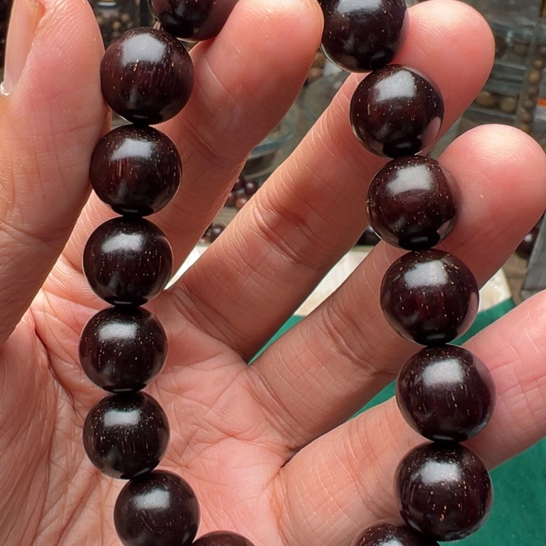 手串/手链檀香紫檀（小叶紫檀）1.2泥料带多金星包浆款