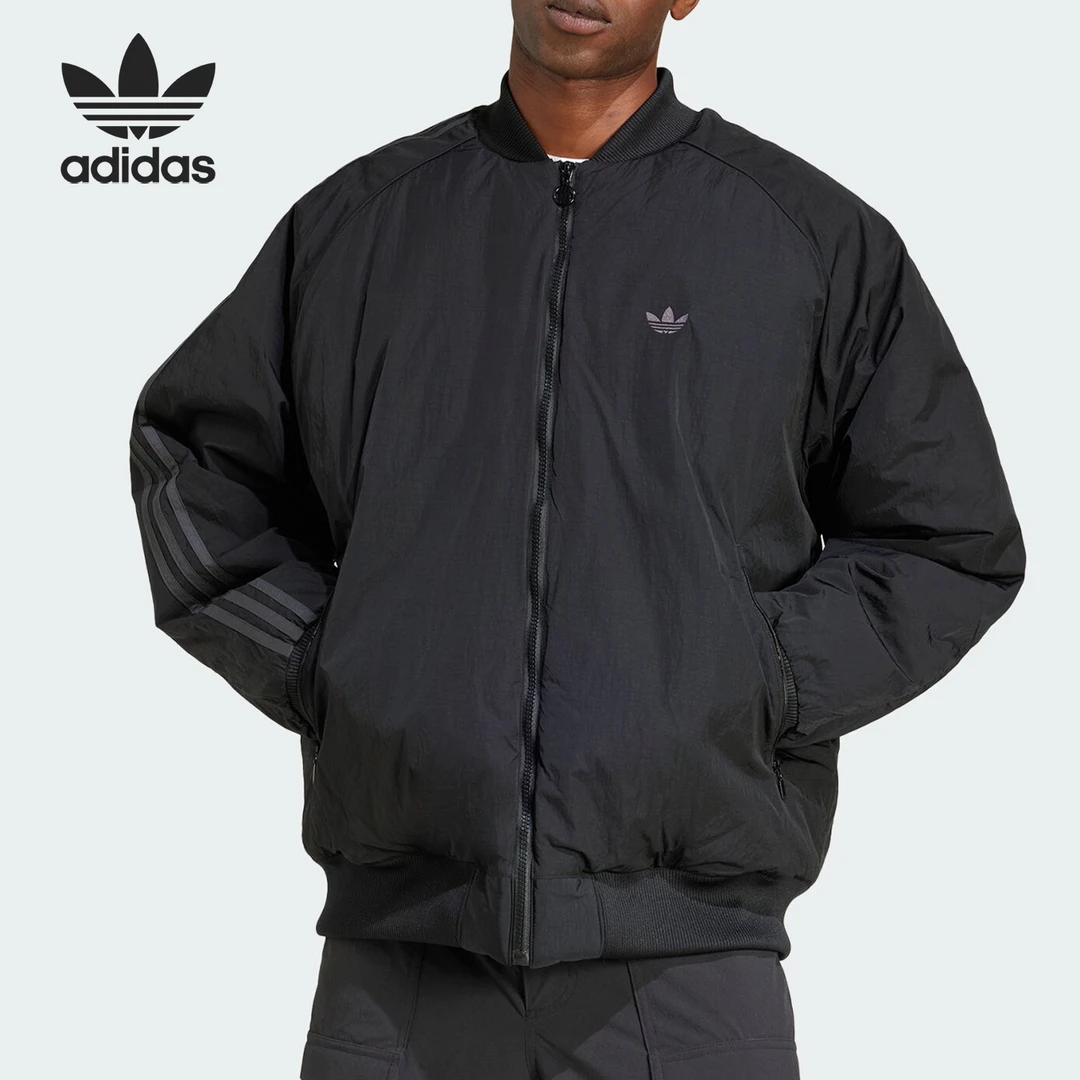 Adidas/阿迪达斯正品三叶草男士飞行员运动宽松棉服JC7546