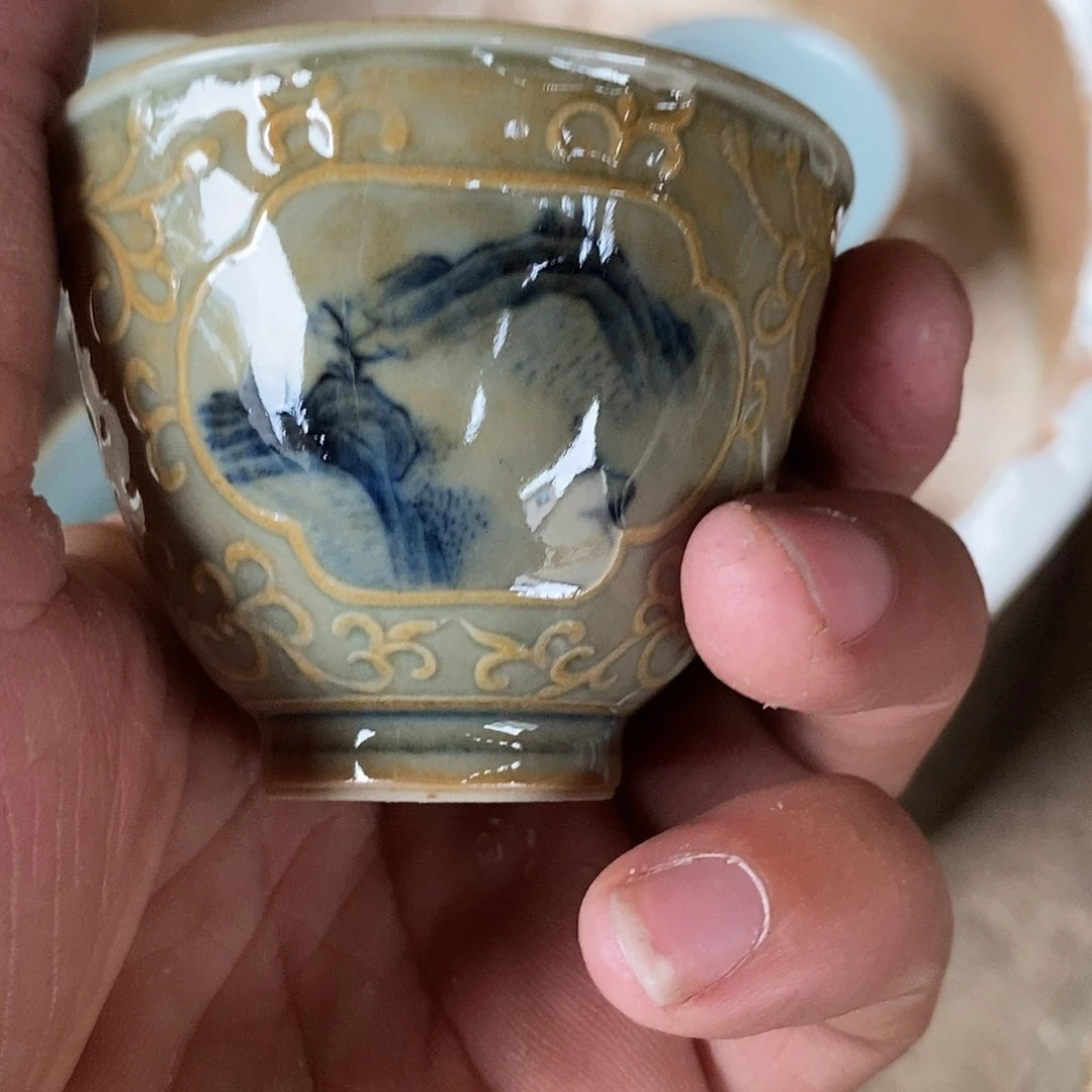 杯景德镇高温还原陶瓷