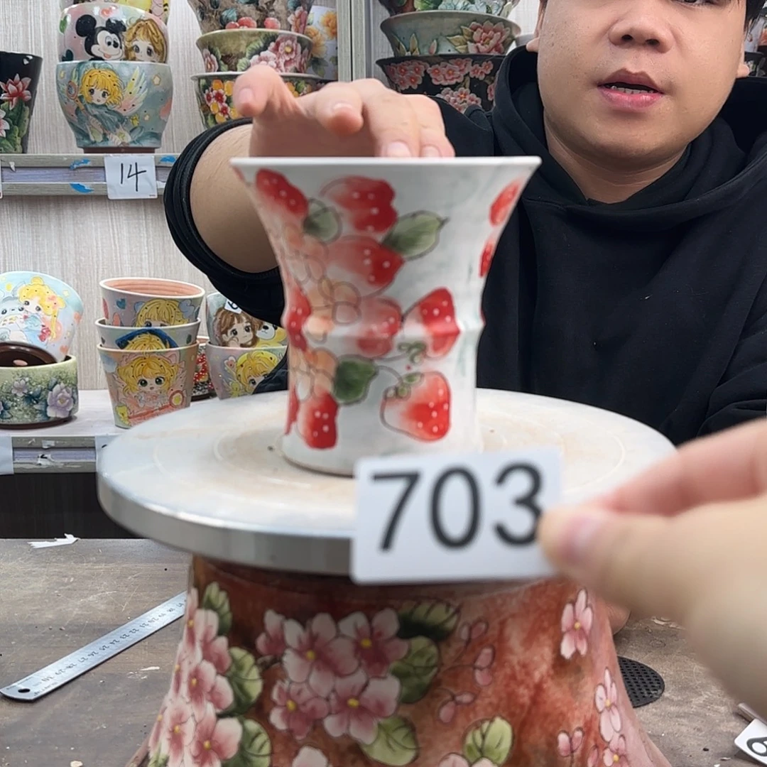 花盆紫砂瑕疵瑕疵703