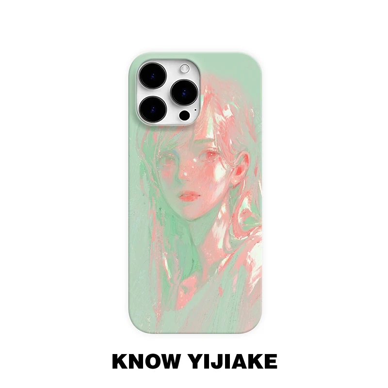 稚嫩少女适用苹果16pro手机壳15promax创意14p/13小众12ins/16e11