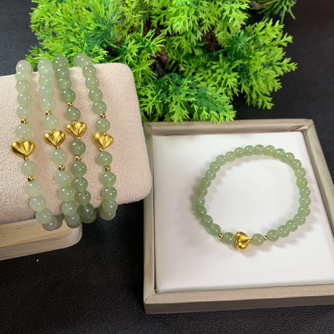 和田玉手串SLHTY245@多样性配绳发其一CP