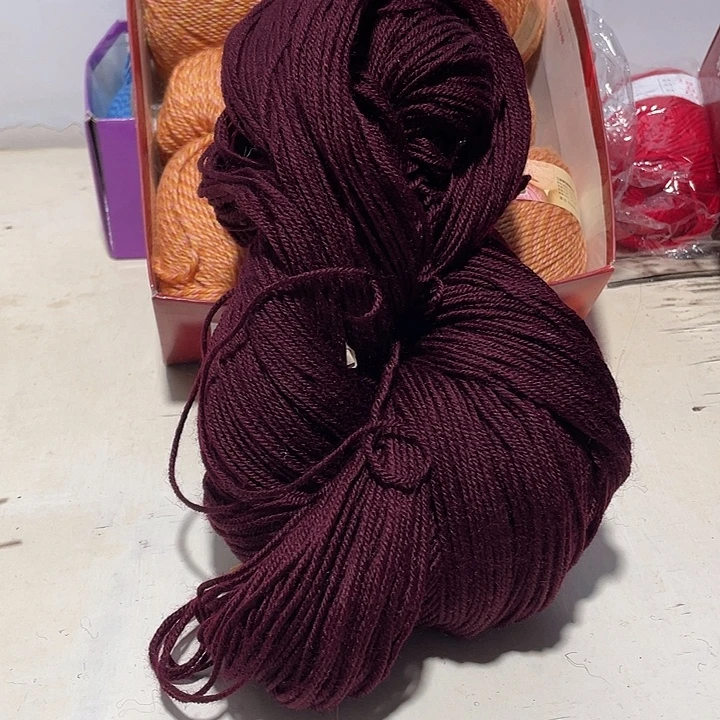 羊毛混纺酒红1巴子