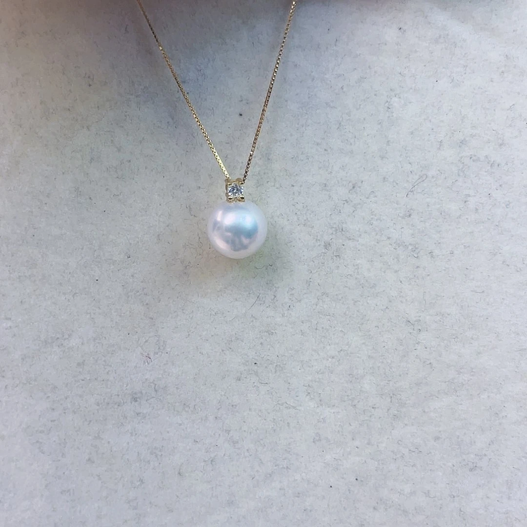 淡水珍珠吊坠(赠链)银S925镶嵌